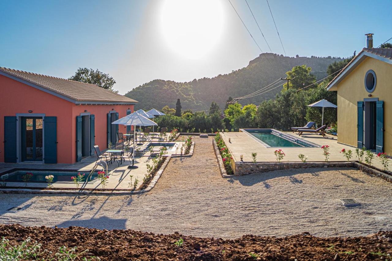 Throisma Studios With Private Pool & Parking Asos Luaran gambar