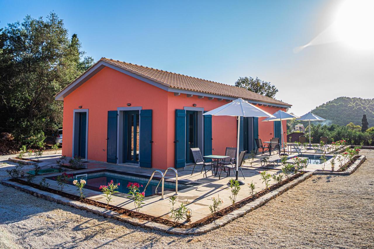 Throisma Studios With Private Pool & Parking Asos Luaran gambar