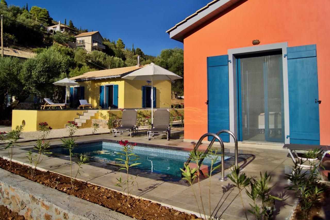 Throisma Studios With Private Pool & Parking Asos Luaran gambar
